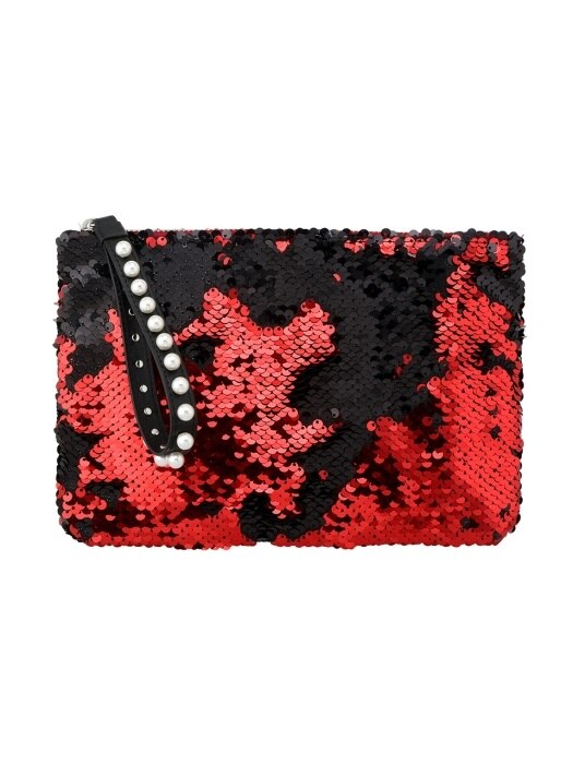 JOY SHINNING CLUTCH_RED