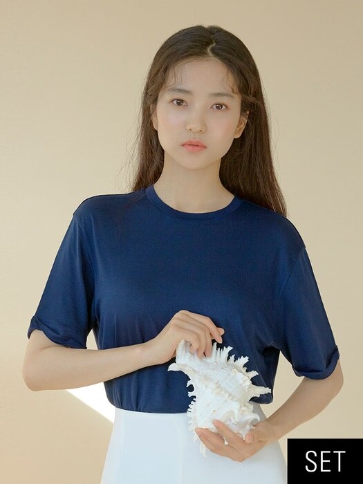 [SET] Lyocell T-Shirt 반팔2 + 긴팔1 (3장세트)