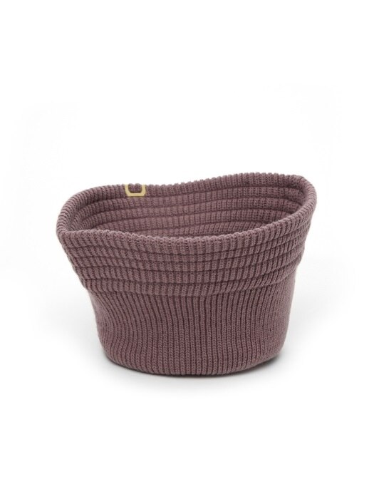 KNIT BUCKET / LAMBS WOOL / SMOKE PURPLE