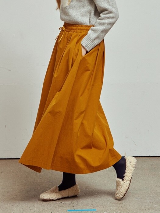 Tok tok flare skirts_Mustard