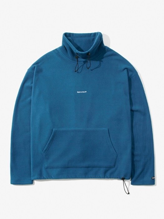 SL FLEECE OVER HALFNECK PULLOVER BLUE GREEN