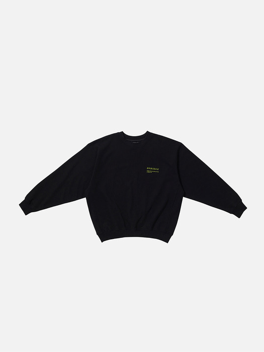 Oversized Visible Sweatshirt - Black