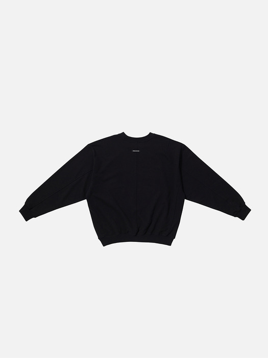 Oversized Visible Sweatshirt - Black