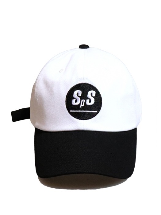 [unisex]SPS WHITE/BLACK BALL CAP