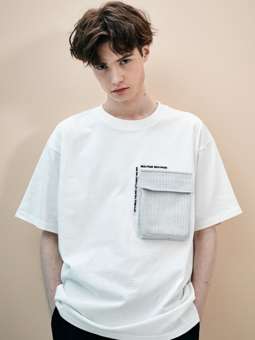 POKET POINT T-SHIRT(WHITE)