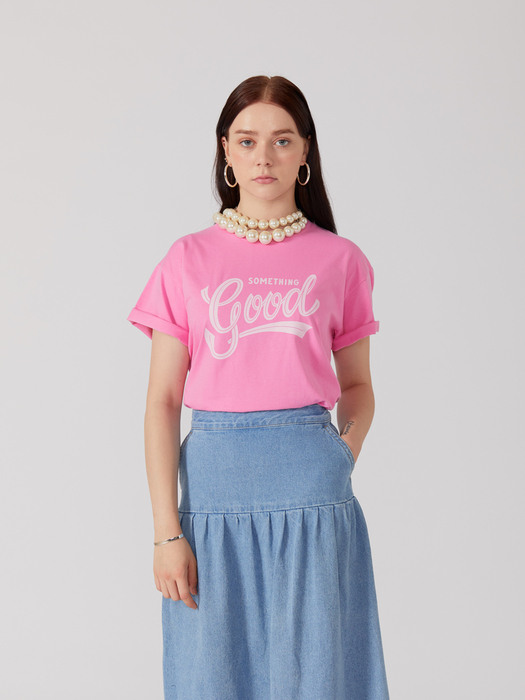 Irvan X SOMETHINGGOOD T-Shirts Pink