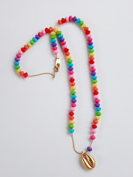 Rainbow beads necklace
