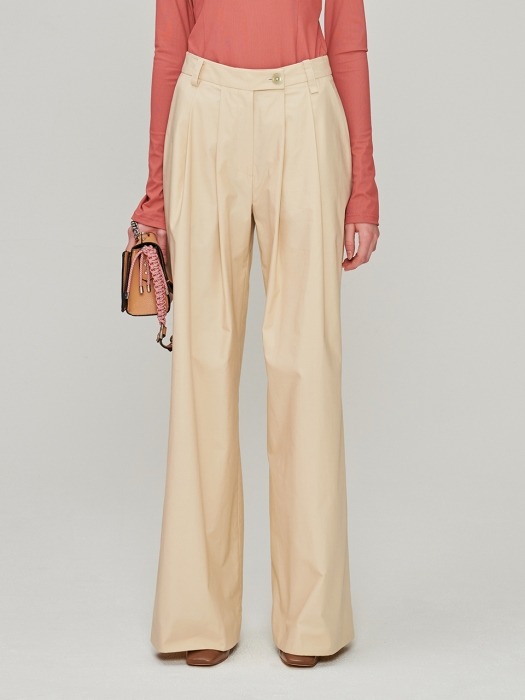 Wide Cotton Pants_Ivory