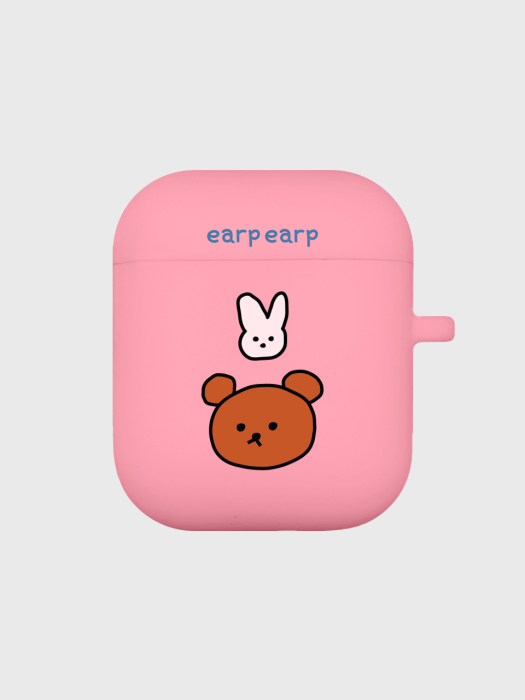 Bear and rabbit-pink(Air pods)
