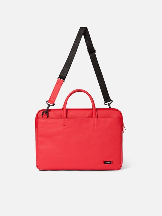 DOUBLE SLIM BRIEFCASE Red