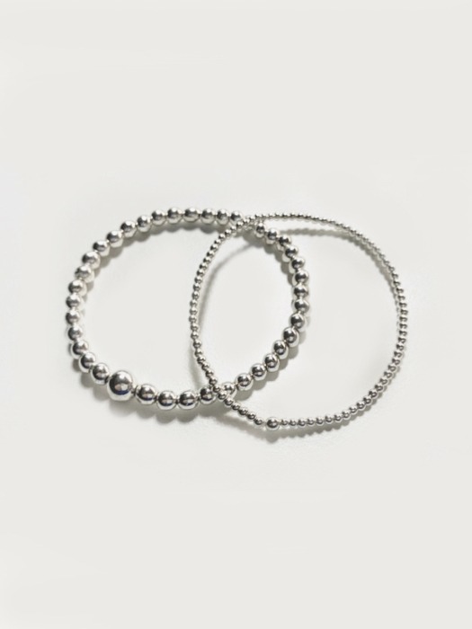 [2 SET] Hematite Layered Bracelets