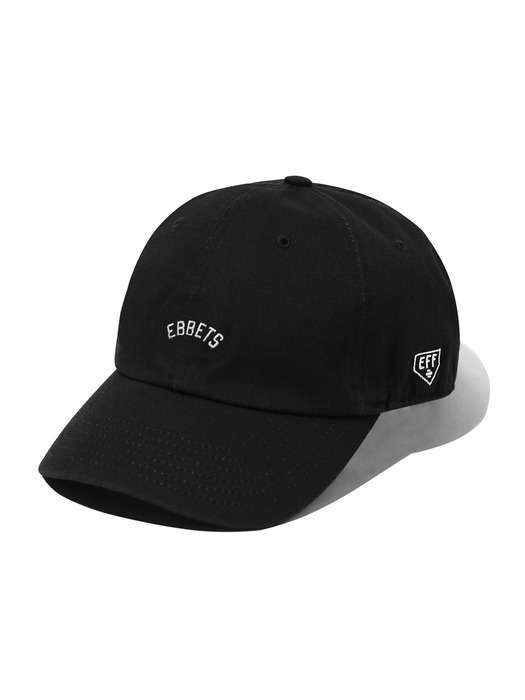 EBBETS ARCH LOGO BASEBALL CAP BLACK