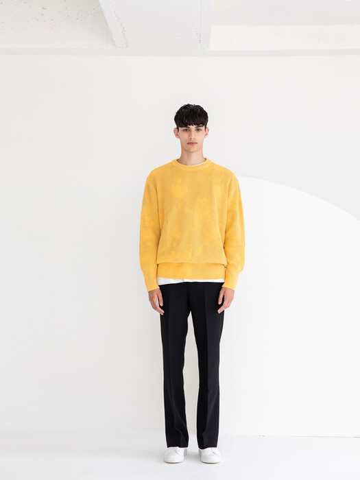 Washed Color Knit [ Daisy Yellow ]