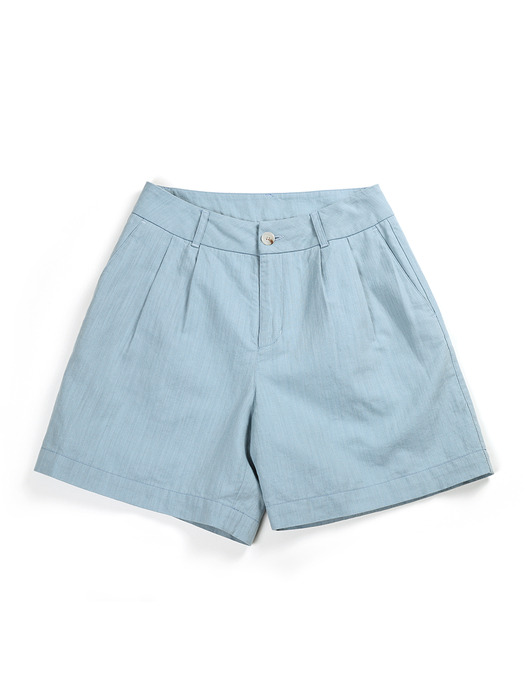 COZY LINEN SHORTS_SKY BLUE(W)