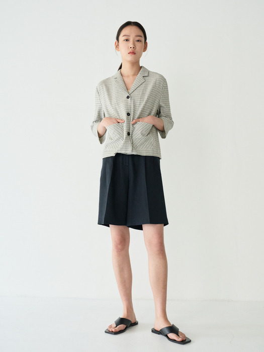 20SR OPEN COLLAR JACKET (IVORY)