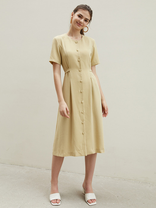 basic collar set dress LM