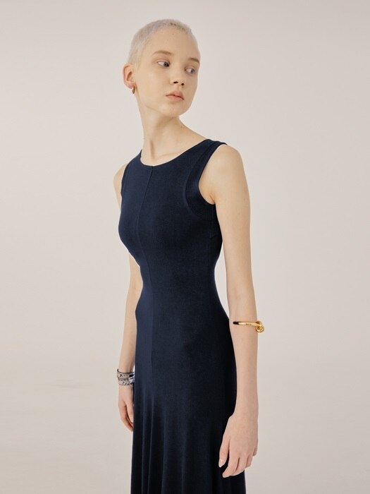 Glam Jersey dress (Navy)