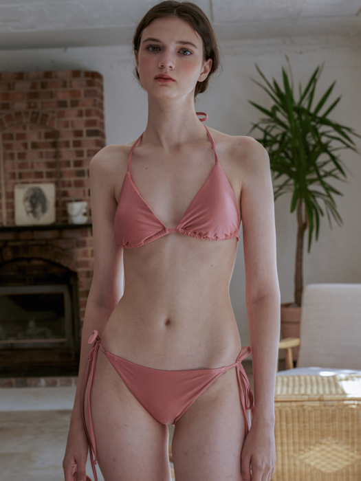 string bikini top_pink (스트링 비키니 탑_핑크)