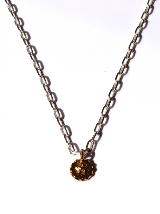 Antique star coin pendant chain Necklace 앤틱 별코인 팬던트 포인트 체인 목걸이