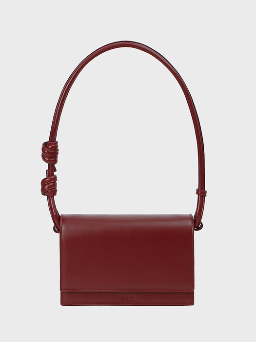 brick rope bag _ burgundy