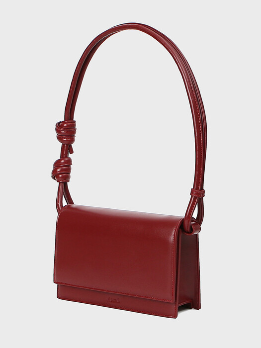 brick rope bag _ burgundy