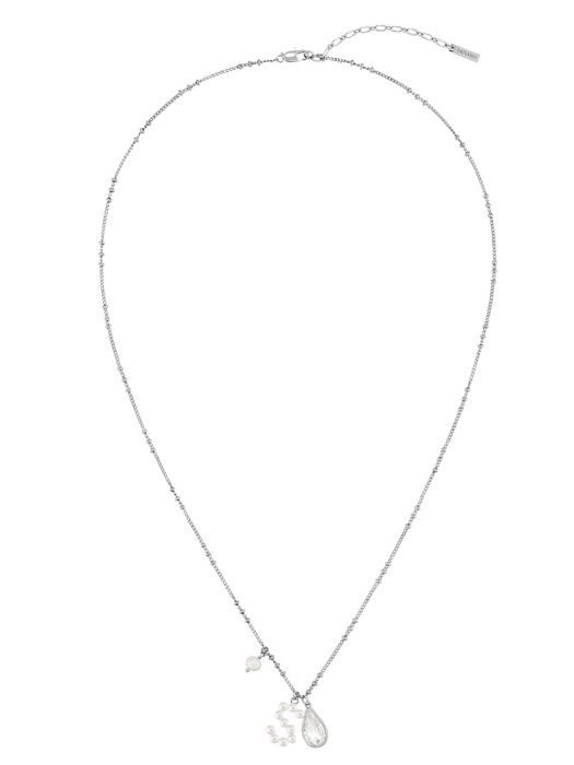 Pearl Initial Point Necklace_NZ1134