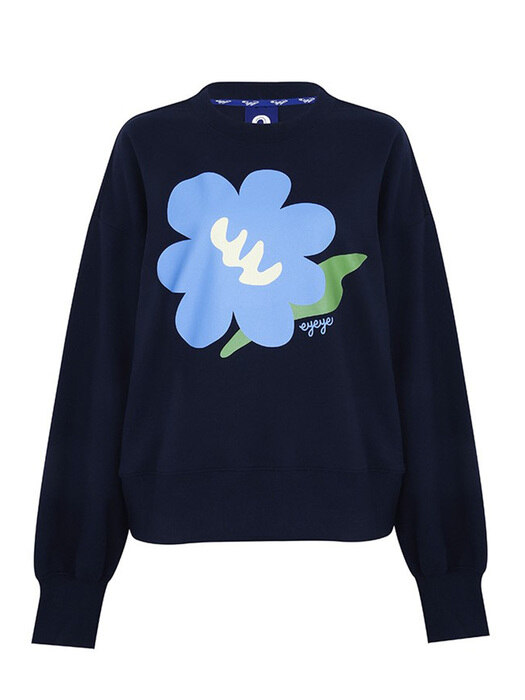 FLOWER PRINT SWEATSHIRT (2colors) (EEOO1RLR01W)