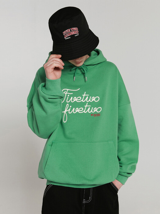 FIVETWO CURSIVE LOGO HOODIE [MINT]