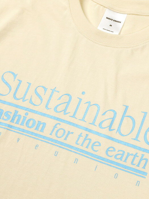 Sustainable short sleeve T-shirt oatmeal