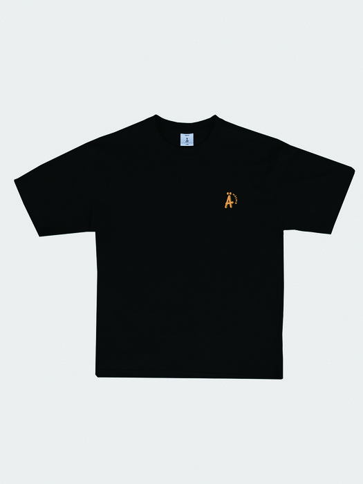 서핑 웨이브 03 블랙 티셔츠