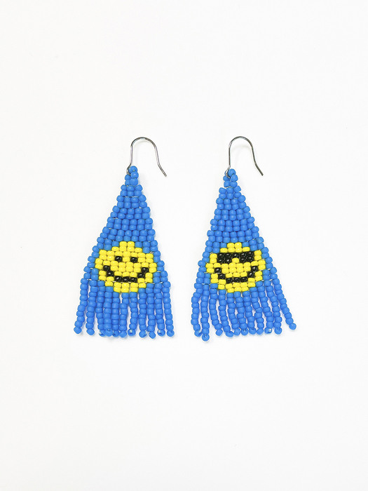 [단독]Smile Blue Earrings & Smile Pearl Bracelet Set