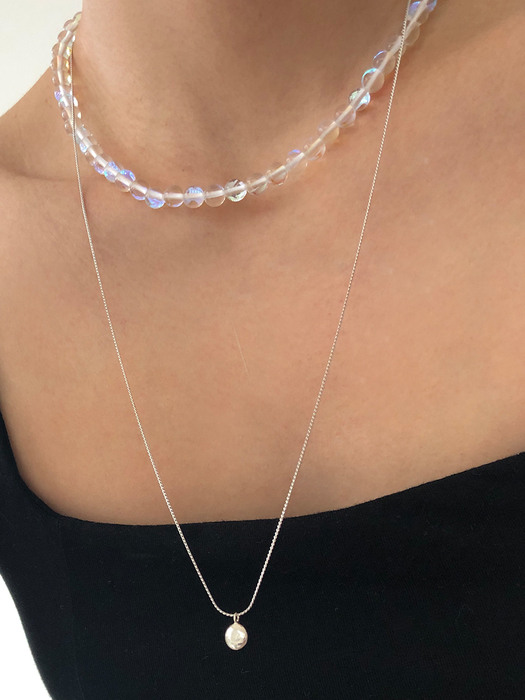 [단독]bubbles necklace + Tiny Pebble Long Necklace