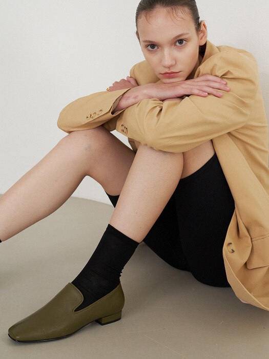 [리퍼브][250]Mrc070 Plane Loafer (Olive)