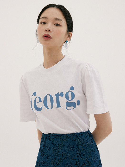 REORG PUFF-SLEEVE T-SHIRTS WHITE