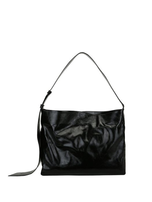 Large Belted Cross Bag (Black)