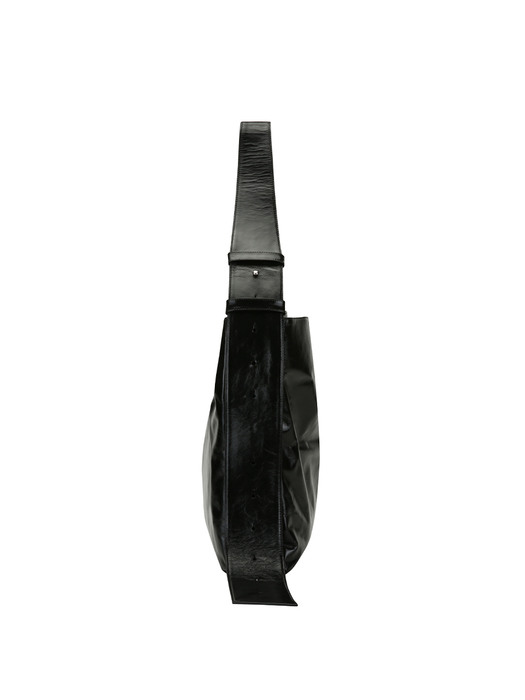 Large Belted Cross Bag (Black)