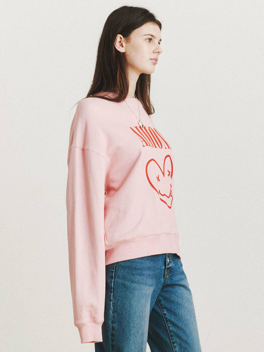  SMILE AIMONS PINK SWEAT SHIRT