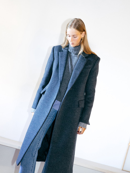 [N]COPENHAGEN Cashmere blended h-line maxi coat (3colors)