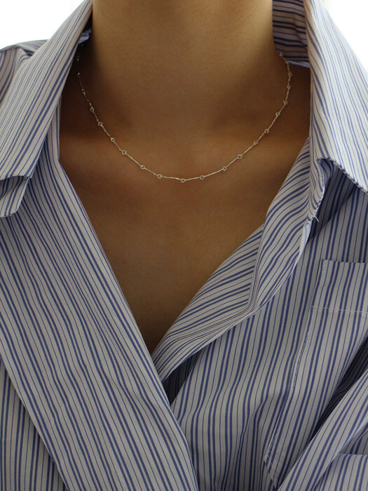 Comma Silver Necklace