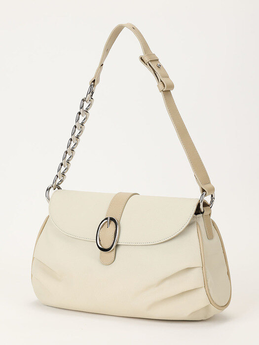 Peanut Handle Bag Beige