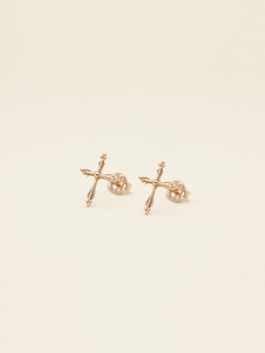 Antique Cross Earring