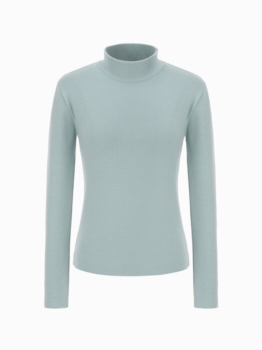 Rothy Half Turtle-neck Knit Top (Mint)
