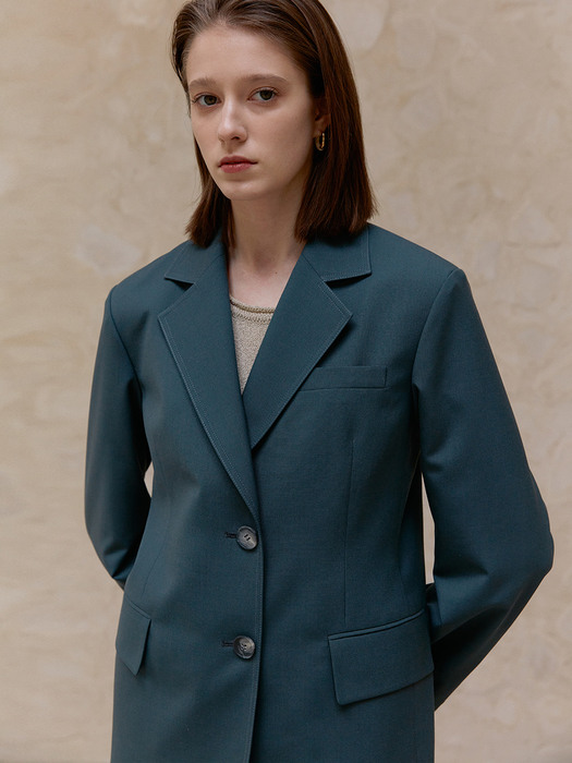 TWS WOOL STITCH BLAZER_2 COLOR