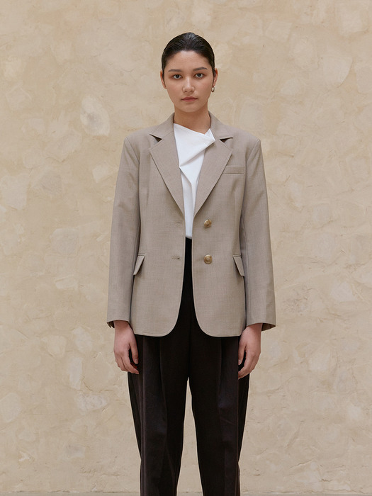 TWS WOOL STITCH BLAZER_2 COLOR