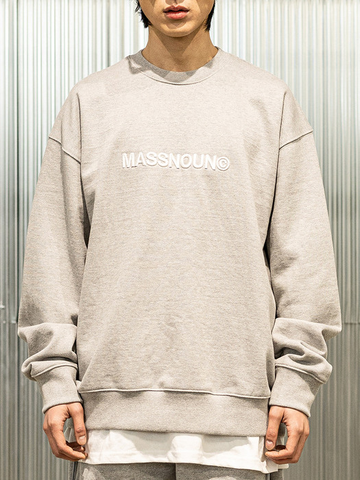 PREMIUM HEAVY C LOGO SWEAT SHIRTS MSTCR002-GY