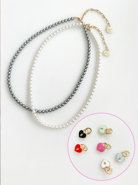 [단독] Daily pearl necklace