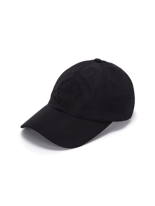 CRISP LOGO BALL CAP IN BLACK