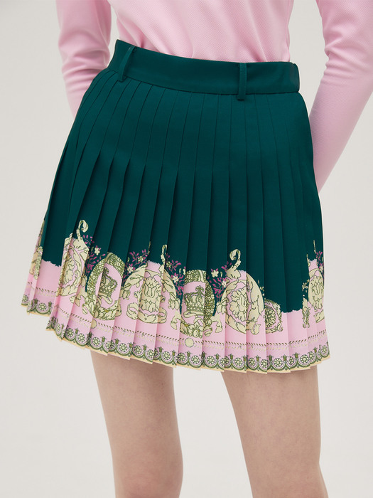 Creta Skirt - GREEN, 카루셀골프스커트