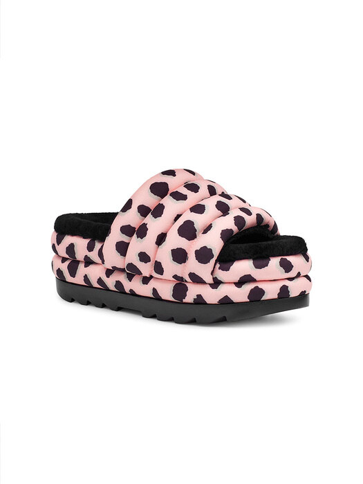 퍼프 슬라이드 치타 프린트_Puft Slide Cheetah Print_1662105502_PINK SCALLOP