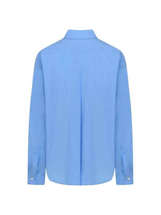 [단독]Color Cotton Shirt-Blue